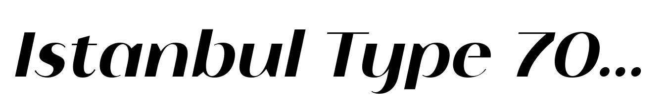 Istanbul Type 700 Medium Italic